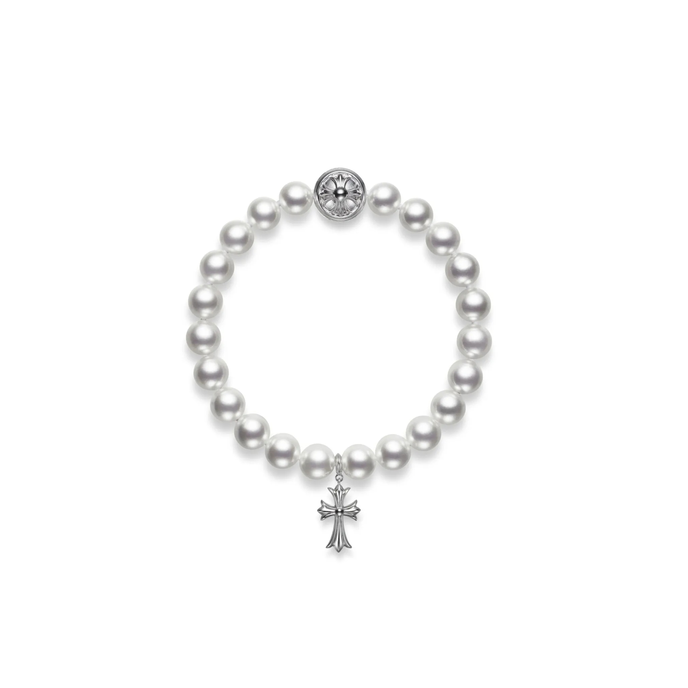 Ch**me He**ts crossed pearls bracelet
